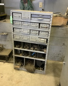 lot 66 image: Steel Drawer Cabinet with Contents
