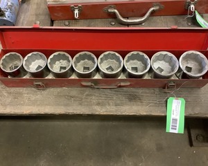 lot 67 image: Set of Large SAE Sockets