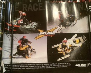 lot 273 image: Ski-Doo Banners and Cardboard Cut Out