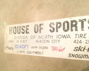 lot 277 image: Vintage Advertising House of Sports Banner