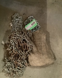 lot 354 image: One Set of Tire Chains for Walk Behind Snowblower