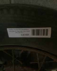 lot 437 image: 4.75-19 Tire with Wheel