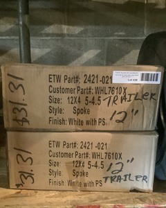 lot 438 image: Trailer Wheels