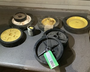 lot 468 image: Walk Behind Lawn Mower Wheels and Deck Wheels