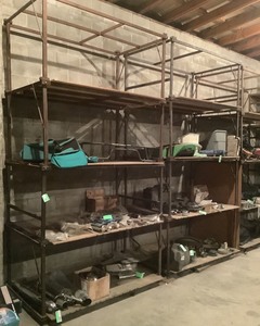 lot 480 image: Stackable Steel RacksShelvingStorage - Total of 8 Units