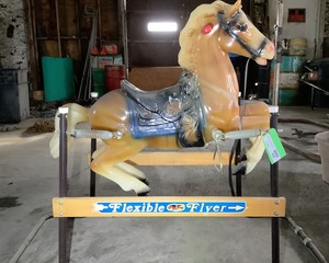 lot 625 image: Vintage Rocking Horse