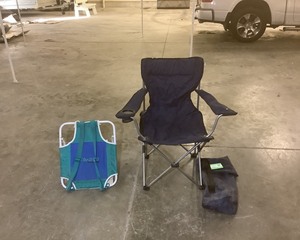 lot 611 image: Folding Lawn Chair, etc