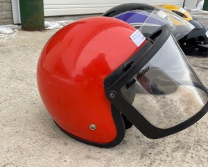lot 537 image: Red Snowmobile Helmet - Large
