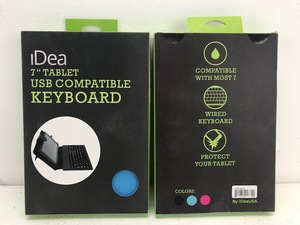 SPECIAL 7 Tablet Keyboard 2-Pack Stocking Stuffers (Light Blue)