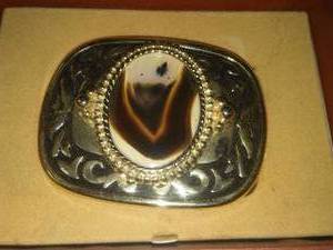 lot 6 image: Belt Buckle - New old stock in box.