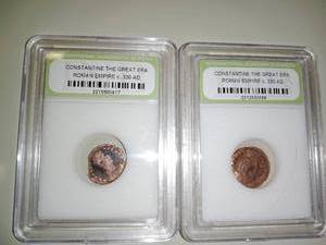 lot 33 image: (2) Constantine the Great Era 330AD Roman Empire