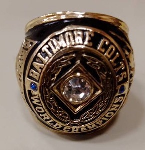 lot 120J image: Baltimore Colts championship Ring, , Johnny Unitas,