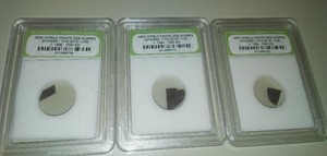 lot 221 image: 3 Spanish Twins Bits 1490 - 1590 Pirate Era.