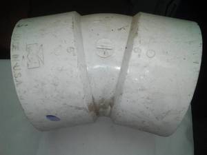 lot 64 image: 6 in.  elbow Pvc - new schedule 40.