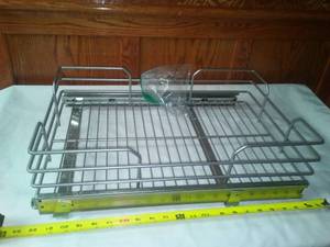 lot 86 image: Stainless sliding rack - great accessory, for your cabinet