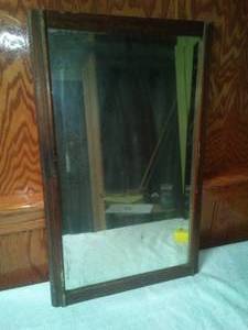 lot 95 image: Antique Mirror- rare, beveled glass