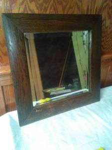 lot 97 image: Vintage Mirror - great frame, beveled glass