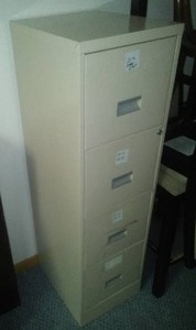lot 101 image: 4 drawer file -good condition.