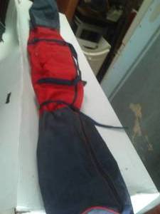 lot 112 image: Travel Ski Bag excellent Canvas poly.