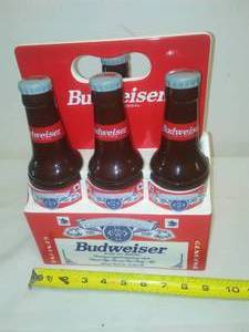 lot 127 image: Budweiser Cookie jar - 6 pack bottles.