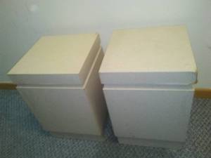 lot 135 image: 2 plant stand  Pillars