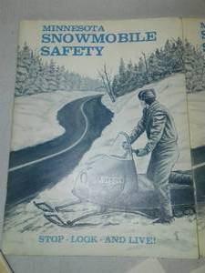 lot 166 image: 1969-70. Snowmobile Safety Books - 3, and more