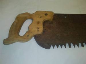 lot 184 image: Vintage Tree Saw . Excellent & sharp.