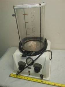 lot 251 image: Vintage embalming machine - cast & glass, electric motor- in working condition  Halloween, collectible or conversation starter.