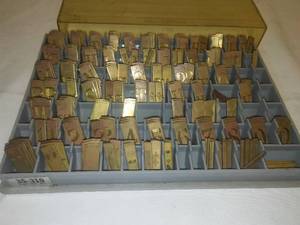 lot 281 image: Brass numbers and letters