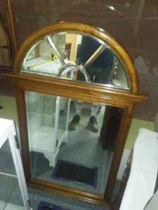 lot 289 image: Wood framed mirror