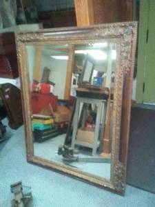 lot 295 image: HUGE ornate mirror