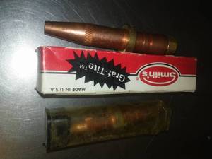 lot 307 image: 3 Acetylene torch tips Smith mc 12-2.