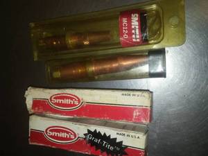 lot 310 image: 4 Acetylene torch tips smith mc12-0,00 and 000.