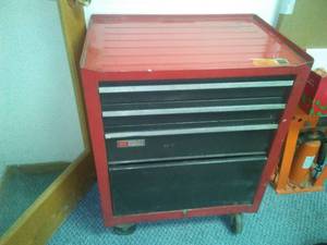 lot 371 image: Craftsman rolling tool cabinet  Nice