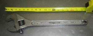 lot 372 image: Diamond Brand 18 in. cresent wrench  great