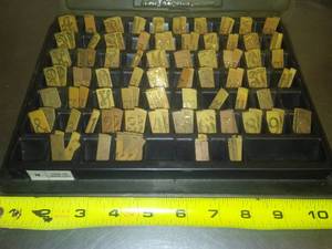 lot 378 image: Engraving kit # 70 Dable Line upright script