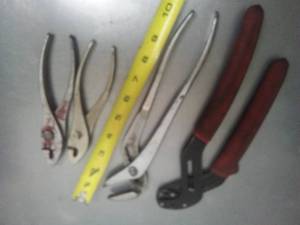 lot 394 image: Channel locks & pliers.