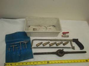 lot 439 image: Misc. tools and attachments.