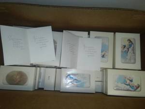 lot 458 image: Sympathy Funeral Cards - about 1000 with envelopes.