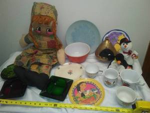 lot 484A image: Pyrex, Disney, TY, Red Wing & more.