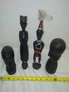 lot 503 image: Authentic African Tribal Carvings - 4