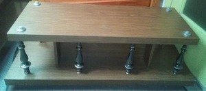 lot 74A image: Casket Presentation Cart. entertainment center etc...