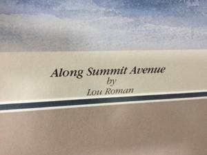 lot 4 image: Along Summit Avenue Framed Print By Lou Roman