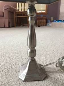 lot 22 image: Silver Table Lamp