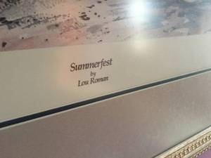 lot 35 image: Summerfest Framed Print By Lou Roman