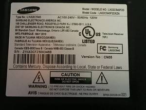 lot 40 image: Samsung TV