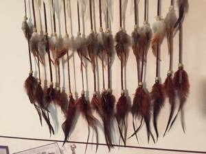 lot 61 image: Feathers and Furs Mandela Wall Hanging