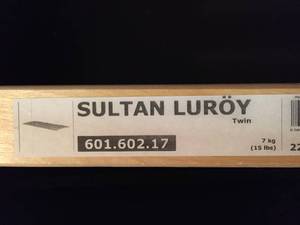 lot 93 image: Sultan Luray (Ikea) Twin Bed w Two Pull Out Drawers