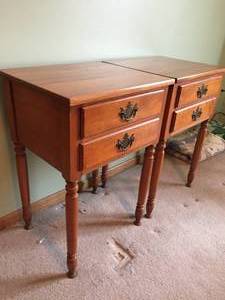 lot 101 image: Two Matching Two Drawer Night Stands