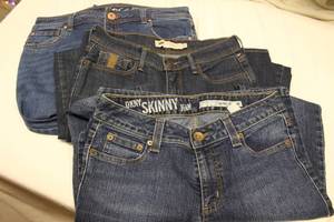 3 pair of jeans size 6 jr...